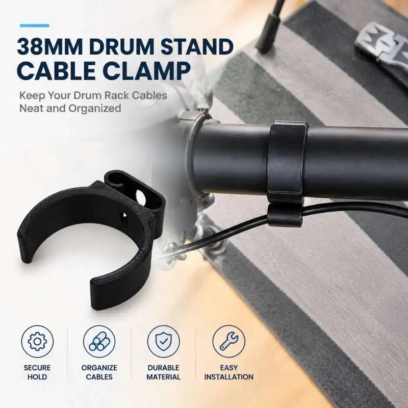 Electronic Drum Rack Stand - Clip per Cavi di Batteria Elettronica,