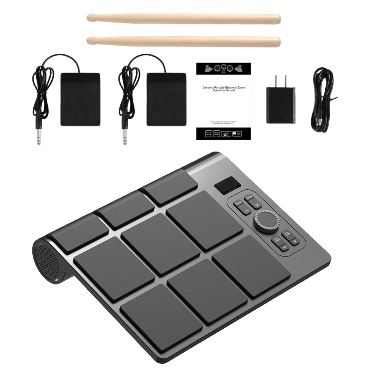 Electronic Drum Set Roll Up - Set di batteria elettronica Miwayer Roll