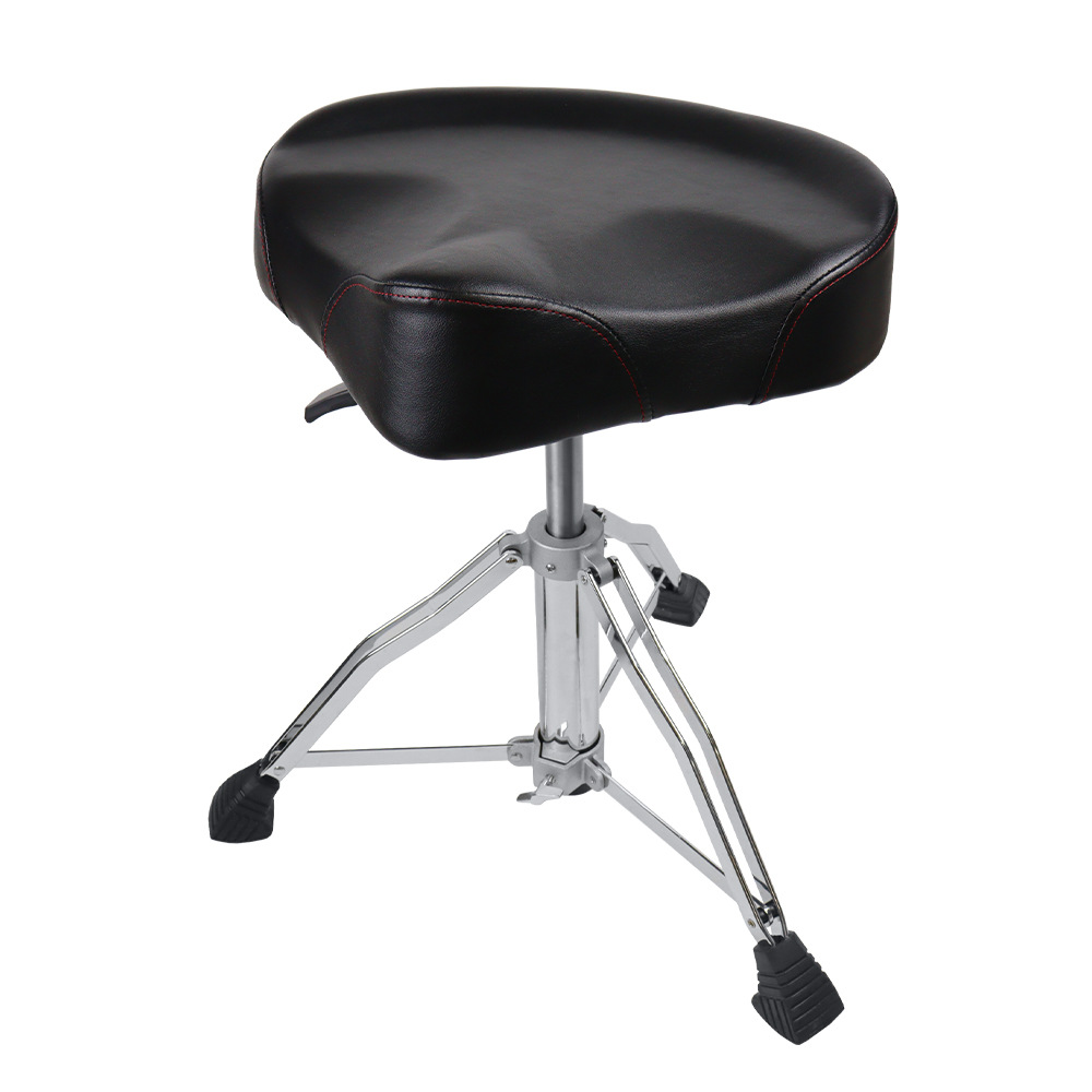Drum Throne Adjustable - Sgabello per batteria con sedile imbottito,