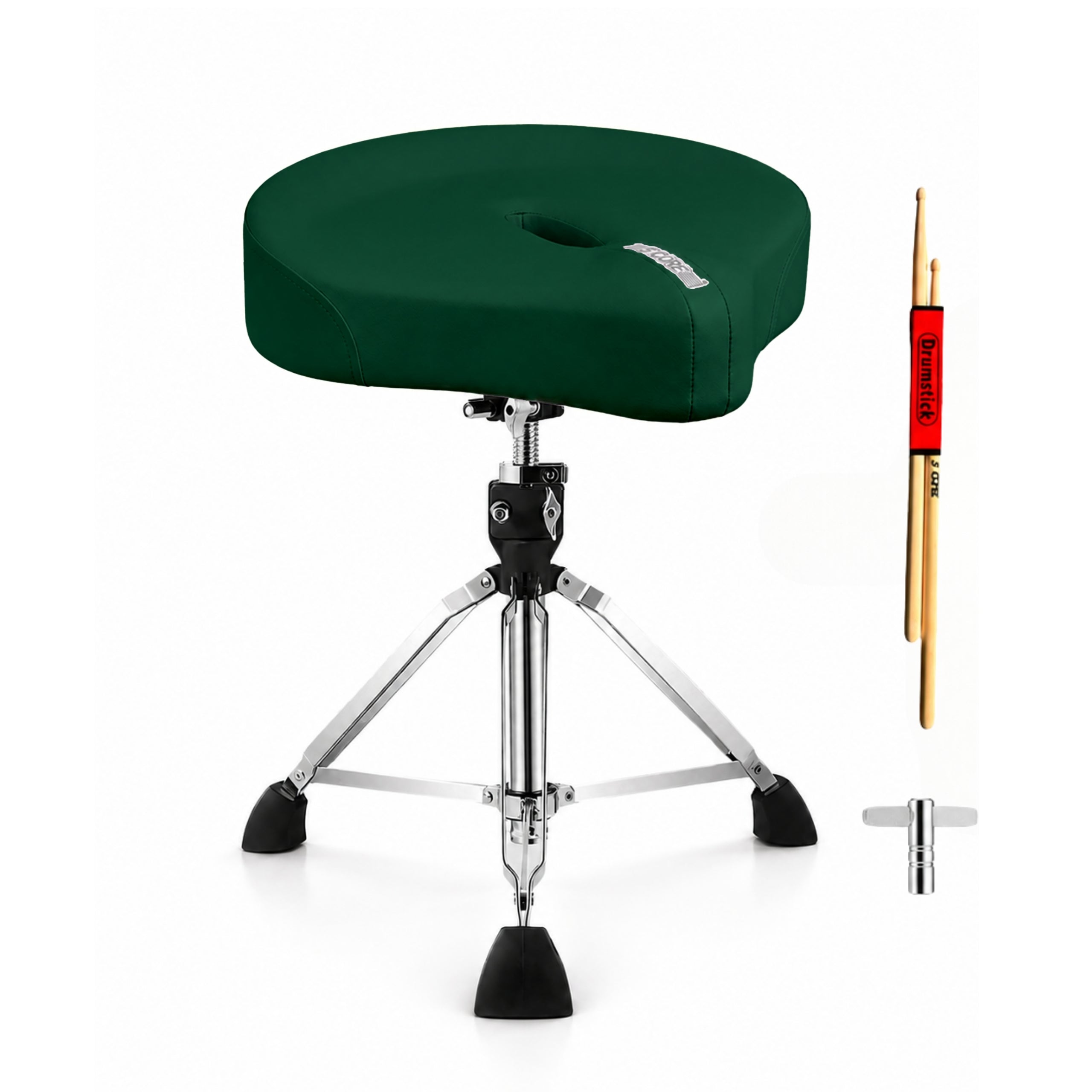 Drum Throne Adjustable - Sgabello per Batteria a 5 Ruote