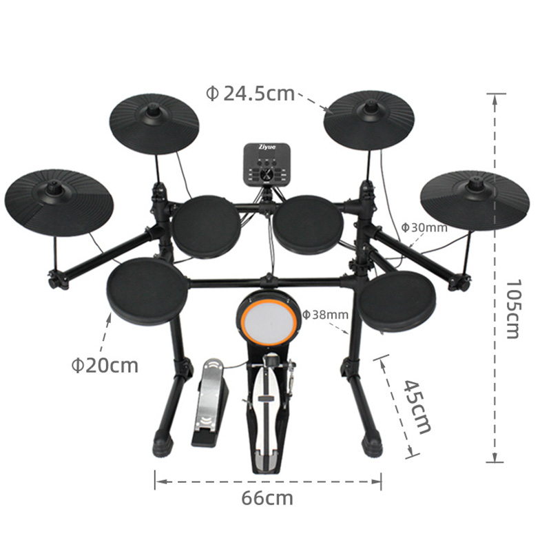 Electronic Drum Kit For Kids - Tamburo silenzioso professionale portatile per adulti