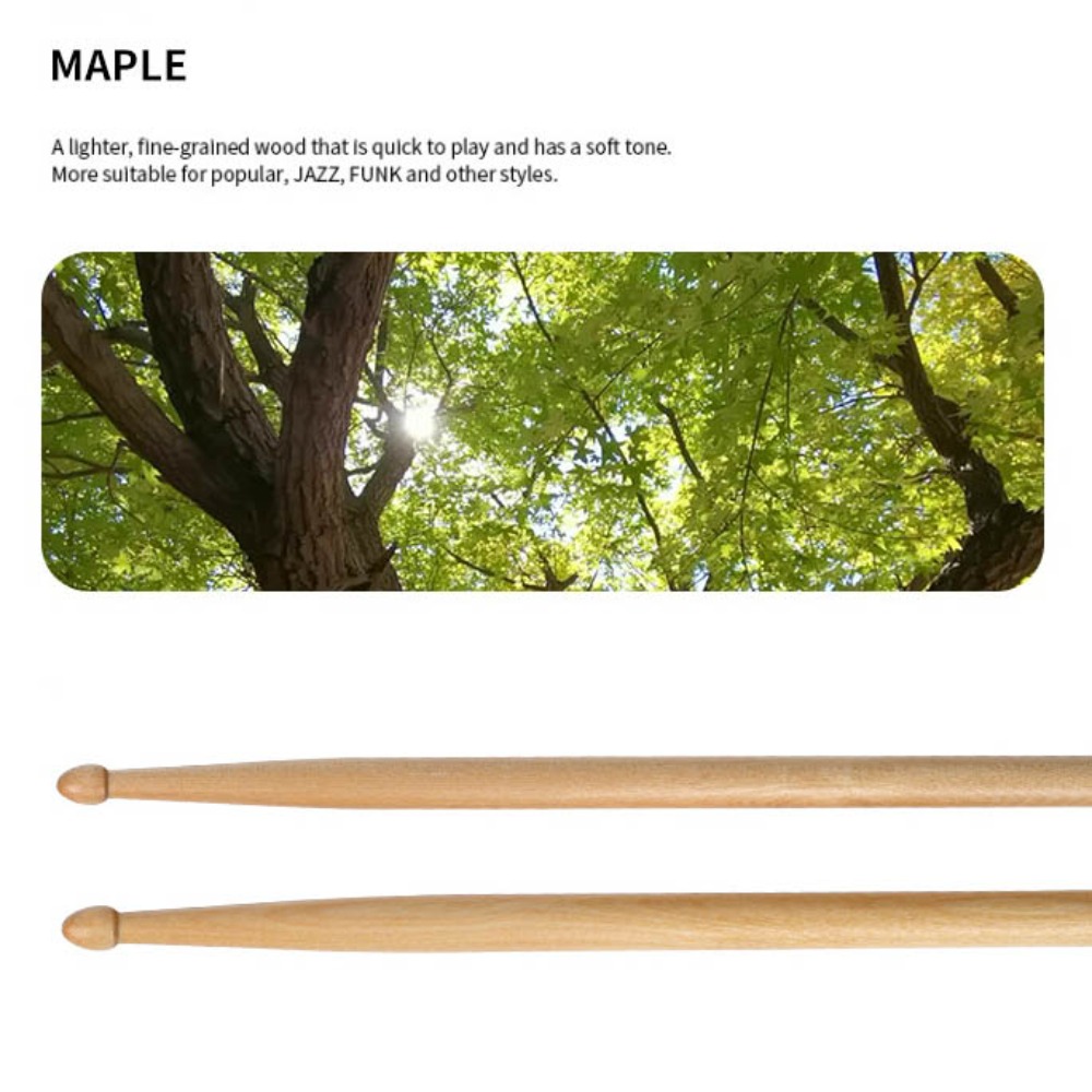 Drumsticks 5A Maple - Bacchette per batteria classiche 5A/7A 1