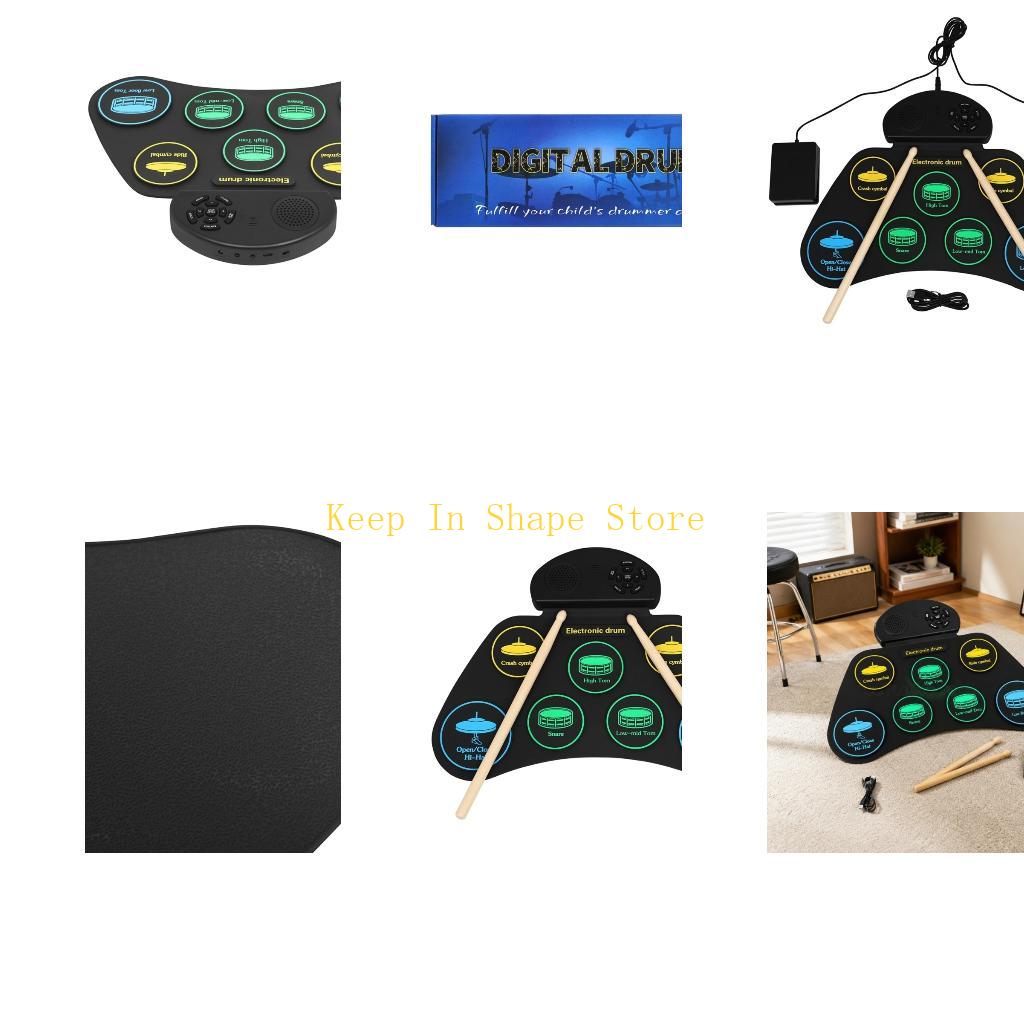 Electronic Drum Set Roll Up - U1JC Set batteria elettronica arrotolabile con
