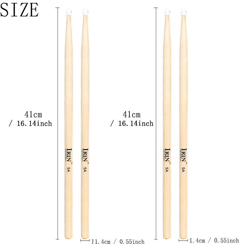 IRIN MD148 5A Bacchette da bat - Drumsticks 5A Maple recensione e prezzo