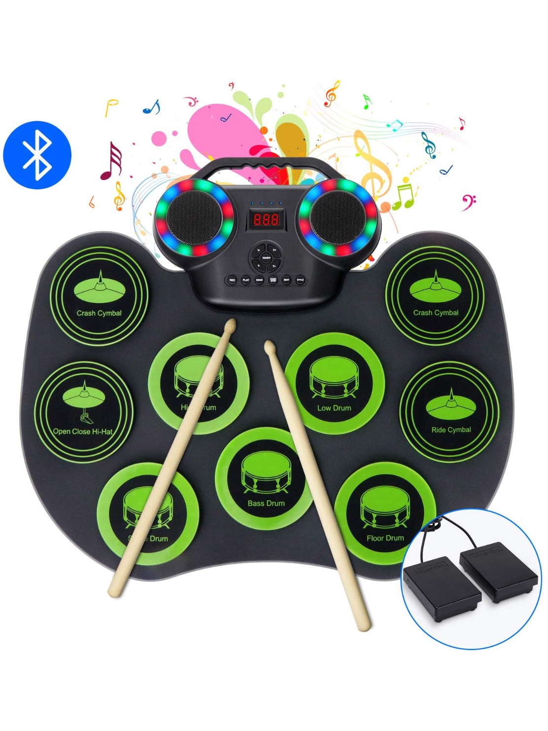 Batteria elettronica a percuss - Electronic Drum Set Roll Up recensione e prezzo