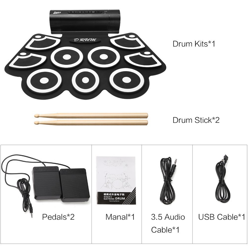 Set di batteria elettronica po - Electronic Drum Set Roll Up recensione e prezzo